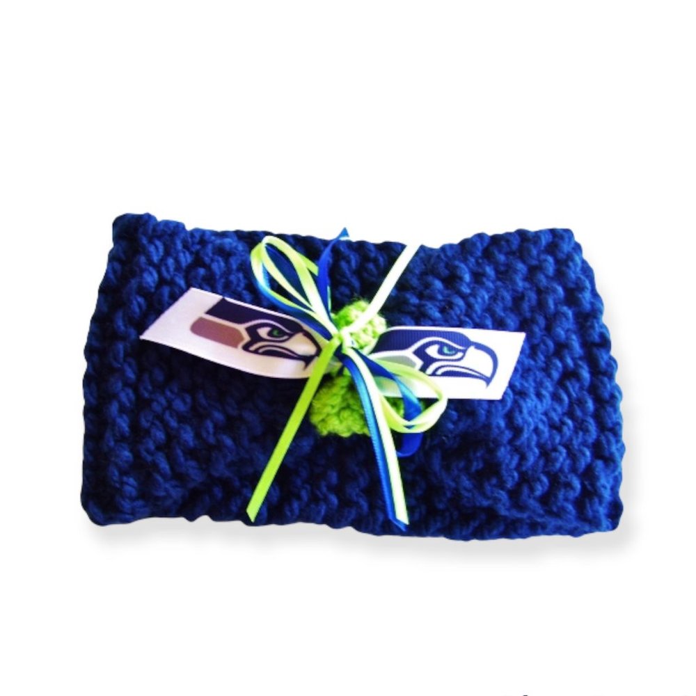 Seattle SEAHAWKS Handmade Football Baby Headband *NEW*